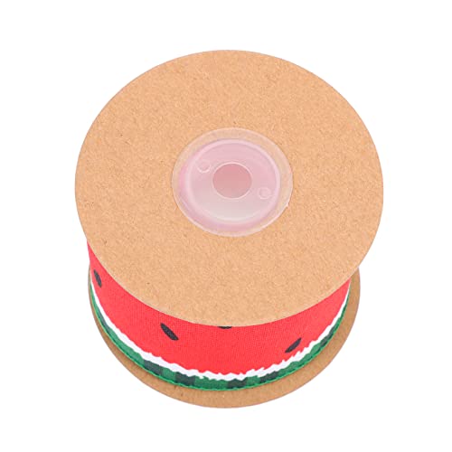 TOPPERFUN 1 Rolle Wassermelonenband Obst Party Chiffon Erdbeer-Dekorationen pailettenband geschenkband geschenksband Blumenband Band für DIY Band zum Verpacken von Geschenken Polyester von TOPPERFUN