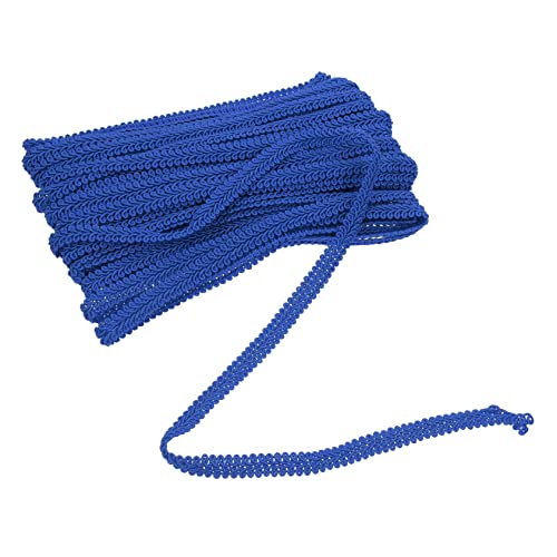 TOPPERFUN 1 Rolle wellige Spitze Steppbesatz Tischdecke aus Spitze Garniturband deckenabschlussleisten home decor tischdecken Kleidungsstück Spitzenfransen Sofa-Fransenbesatz Polyester Blue von TOPPERFUN