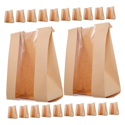 TOPPERFUN 1 Satz Brotbeutel Sandwichtüten Aus Papier Plätzchen Brotdose Toasttüten Backen Papiertüten Sandwichbeutel Brottüten Bäckerei Taschen Papiertüte in Lebensmittelqualität 100st von TOPPERFUN