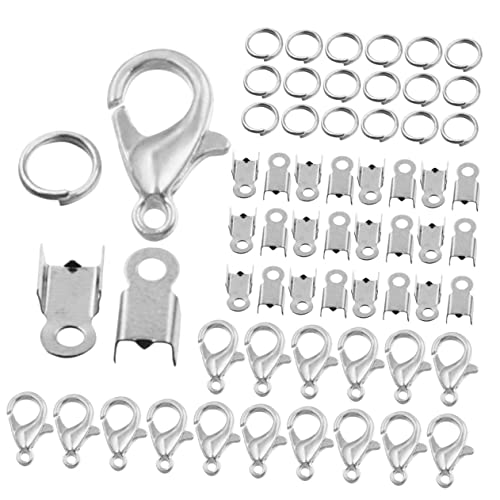 TOPPERFUN 1 Satz DIY zubehör Haken Stapler Rollen Halskettenverschluss Halter beads & zubehör schmuckherstellung Halskettenverschlüsse Karabinerverschlüsse Schmuck Biegeringe Eisen Silver von TOPPERFUN