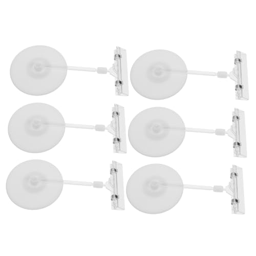 TOPPERFUN 1 Satz Disc Etikettenhalter Kartendisplay Rack Kartenständer Wiederverwendbarer Etikettenhalter Einzelhandels Display Racks Kartenhalter Praktischer Kartenhalter 6 Stück von TOPPERFUN