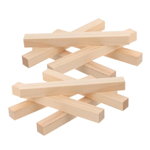 TOPPERFUN 1 Satz Holzdübel Bastelholz Holzstange Holzstäbchen Holzstäbchen Bastelstäbchen Bulk Stäbe Zum Basteln Holzdübel Holzschrankstangen Holz Bastelstäbchen DIY 30 Stück von TOPPERFUN