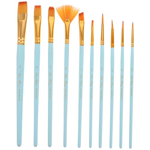 TOPPERFUN 1 Satz Nylonpinsel pro Brush Pinsel für Kinder wassermalstifte farbpinsel Paintbrush Aquarell dünne Pinsel Kunstmalstifte Werkzeug Aquarell-Graffiti-Pinsel Aquarellpinsel Holz Blue von TOPPERFUN