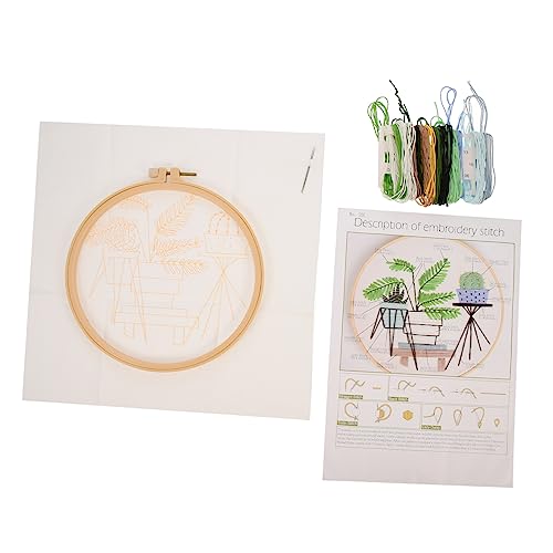 TOPPERFUN 1 Satz Stickmaterial embroidery stickmotive Stickvorlage Stoffstickerei Kit Goldschmiede-Starterkits stickzubehör selber machen werkzeug Kreuzstich-Set Kreuzstichzubehör Baumwolle von TOPPERFUN