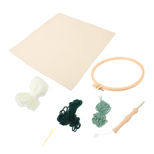 TOPPERFUN 1 Satz Stochermaterialpaket Stanznadel-Anfänger-Kits Stickerei-Kits DIY handgemachte Bastelsets sticken für anfänger stickmuster DIY-Stickset Stanznadel-Sticksets hölzern von TOPPERFUN