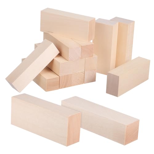 TOPPERFUN 1 Satz Streifen Aus Lindenholz Quadratische Dübel Fellstreifen Holzdübel Holzlatten Holzstreifen Holzleisten Holzstäbchen Zum Basteln Quadratische Holzstäbchen Beige 14st von TOPPERFUN