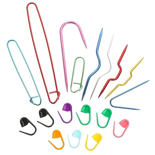 TOPPERFUN 1 Satz Stricknadel in U-Form Häkelset Draht Inline-Häkelnadeln Nähnadeln Quiltnadeln Ring bastelzubehör bastel zubehör Stricknadel-Set werkzeug Webnadeln Kabelmaschenhalter Plastik von TOPPERFUN