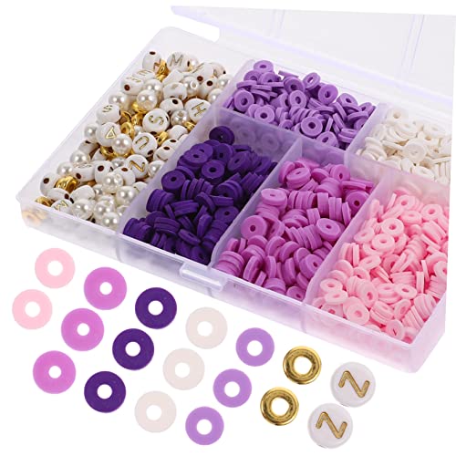 TOPPERFUN 1 Satz Weiches Keramikset Perlen-kits Set Zur Herstellung Von Armbändern Schmuck Webstuhl Bausätze Reize Bausatz Perlen Zur Herstellung Von Armbändern Armbänder-kit Violett Plastik von TOPPERFUN