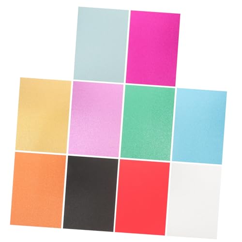 TOPPERFUN 10 Blätter DIY liefert kreativpapier bastel materialien craft paper dekoringe DIY-Bastelpapier Baupapier verschiedene Farben Seidenpapier Papierkarton dicker Karton DIY-Material von TOPPERFUN