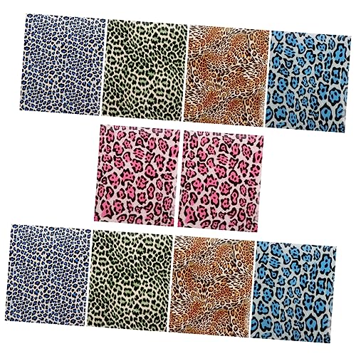 TOPPERFUN 10 Blatt Wärmeübertragungsfolie Mit Leopardenmuster Wärmeübertragungsfolie Für Kostümkleidung Leopardenstoff Wärmeübertragungsfolie Mit Leopardenmuster Vinylbündel von TOPPERFUN