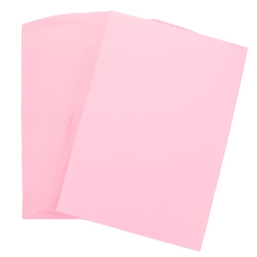 TOPPERFUN 100 Blatt farbiges A4-Papier Bedrucken von Papiermaterialien Papier für Heimwerker farbiges Papier für Kinder Druckpapiere kreativpapier paketpapier DIY liefert Origami-Papier Rosa von TOPPERFUN