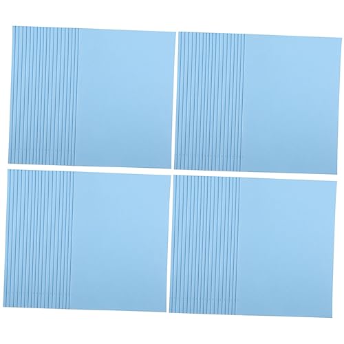 TOPPERFUN 100 Blatt farbiges A4-Papier rotes Baupapier Druckpapiere buntes Papier DIY-Papiermaterial farbiges Kartonpapier kreativpapier druckerpapier Druck-Kit leeres Blatt Sky-blue von TOPPERFUN