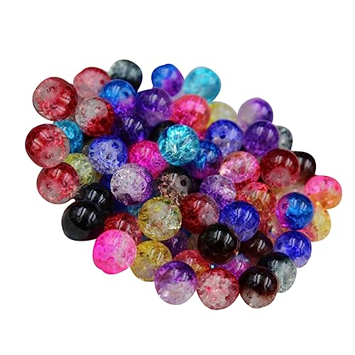 TOPPERFUN 100St Perlenzubehör Glas handgemachte handmade Handcraft decoration Beaded bracelet Bead color Handcraft Bead accessories Materialien aus Glasperlen von TOPPERFUN