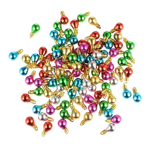 TOPPERFUN 100St Weihnachtsglühbirne für Vasen gefälschte Pflanze weihnachtsdeko schmuck herstellen weihnachtsbaum weihnachtsgirlande Bastelperlen selber machen handgefertigte Perlen Plastik von TOPPERFUN