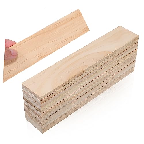 TOPPERFUN Holzblock 12 Stück Unfertige Holzklötze Zum Basteln Holzbretter Zum Basteln Holzklötze Holzplanken Kleine Holzklötze Holzklötze Zum Basteln Pinus Sylvestris Rechteckiges Zubehör von TOPPERFUN