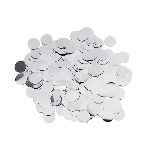 TOPPERFUN 1Packung Silberne Runde Konfetti aus Aluminiumfolie Dekoration für Partys Hochzeiten Geburtstagsfeiern und Festivals Tischdekoration und Ballonfüllung TOPPERFUN 1Packung Silberne Runde Konfetti aus Aluminiumfolie Dekoration für Partys Hochzeiten Geburtstagsfeiern und Festivals Tischdekoration und Ballonfüllung von TOPPERFUN