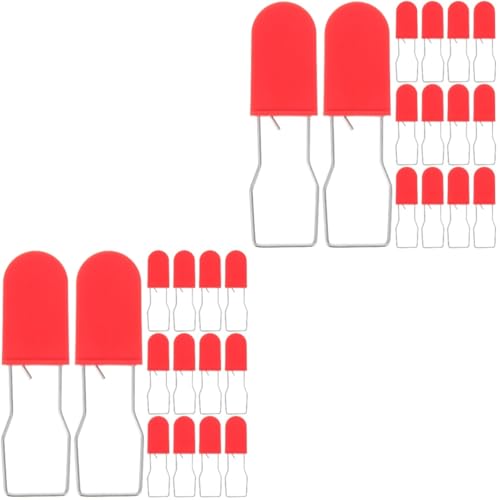 TOPPERFUN 2 Sätze Sicherheitssiegel Für Vorhängeschloss Schlösser Tor Behälterschloss Genehmigt Tür Vorhängeschloss Mit Schlüssel Hochleistungs-schäkelbolzen Tragbar Plastik Rot 50 Stück * 2 von TOPPERFUN