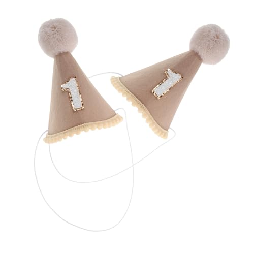 TOPPERFUN 2 Stück Geburtstagshüte für Filz Konische Partyhüte mit Zahlen und Pompons für Jungen und Mädchen Foto Requisiten für Feiern Kunsthandwerk und Erwachsenen Partybedarf TOPPERFUN 2 Stück Geburtstagshüte für Filz Konische Partyhüte mit Zahlen und Pompons für Jungen und Mädchen Foto Requisiten für Feiern Kunsthandwerk und Erwachsenen Partybedarf von TOPPERFUN
