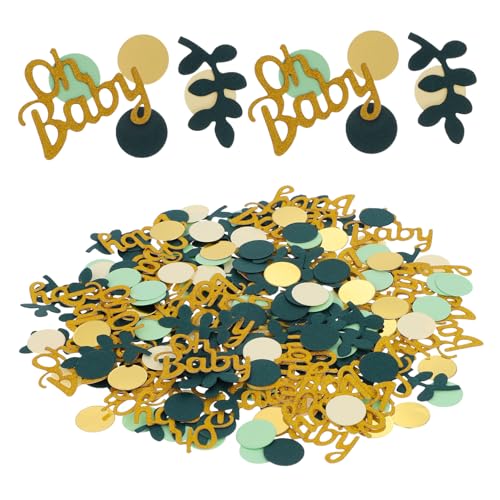 TOPPERFUN 2sätze Shower Konfetti Dekoration Mit Blättern Und Kreisen Tischdeko Für Gender Reveal Und Babyparty Konfetti Für Fröhliche TOPPERFUN 2sätze Shower Konfetti Dekoration Mit Blättern Und Kreisen Tischdeko Für Gender Reveal Und Babyparty Konfetti Für Fröhliche von TOPPERFUN