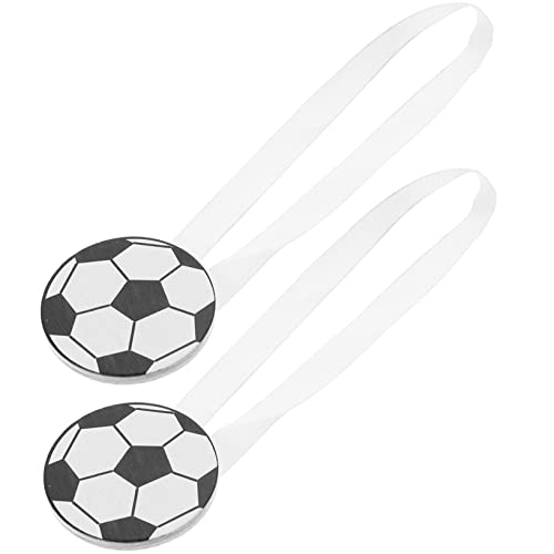 TOPPERFUN 2st Cartoon-vorhangschnalle Fußball-Raffhalter Fensterjalousien Für Zu Hause Clip Zurückhaltungen Rückhaltevorrichtung Für Den Fußballvorhang Vorhang Raffhalter Seile Magnet von TOPPERFUN