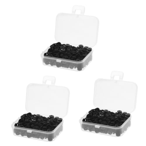 TOPPERFUN 3 Sätze Diy Weiche Tonstücke Schmuckherstellung Schmuck Machen Neonperlen Schmuckkette Aus Strass Perlen Für Die Herstellung Von Armbändern Schwarze Flache Perlen Black 4 Boxen * 3 von TOPPERFUN