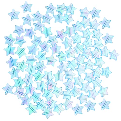 TOPPERFUN 300 Stück Pentagramm Perlen Klare Schmuckperlen Sternperlen Für Kinder Bastelperlen Bunte Perlen Winzige Perlen Für Die Schmuckherstellung Sternperlen Für Die von TOPPERFUN