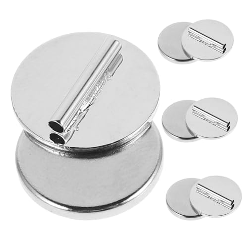 TOPPERFUN 3St Pin-Abzeichen Rückseiten Broschennadel-Konverter Gürtel Knopfmagnete Magnetische Broschenhalter Mini-Dornschließe Kleidung Brosche Schnalle Brosche Dornschließe Metall Silver von TOPPERFUN