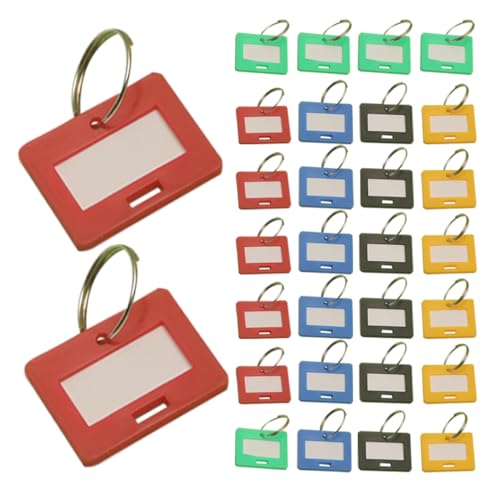 TOPPERFUN 50Pcs Schlüssel Tags 1. 1In Kunststoffzahlenschlüssel -Tags Mit Metallschlüsselkette Nummerierte Schlüssel Tags Digitale Tags Klassifizierte Zahlen -Tags Schlüsselringkette Für von TOPPERFUN