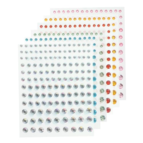 TOPPERFUN 6 Blätter Bling Jewels Aufkleber Selbstklebende Strasssteine für Gesicht Nägel und DIY Bastelprojekte Verschiedenen Farben Weiß Ab Blau Gelb Grün Rot TOPPERFUN 6 Blätter Bling Jewels Aufkleber Selbstklebende Strasssteine für Gesicht Nägel und DIY Bastelprojekte Verschiedenen Farben Weiß Ab Blau Gelb Grün Rot von TOPPERFUN