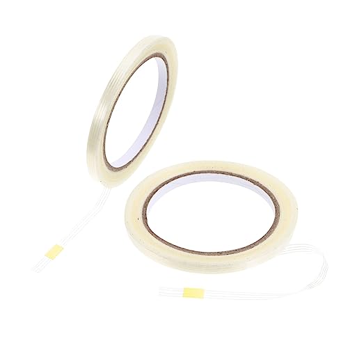 TOPPERFUN 6 Rollen Glasfaserband Das Band Glasfaser-teppichband Nützliches Band Glasfaserbänder Klebeband Verstärktes Filament-packband Verpackungs Band Transparent Glasfasergewebe von TOPPERFUN