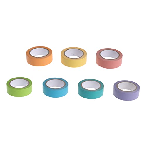 TOPPERFUN 7 Rollen Washi-Klebeband buntes Washi Tape dekoratives Washi-Tape Japanisches Papier schmücken von TOPPERFUN