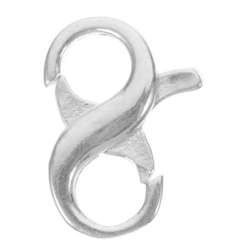 TOPPERFUN Handgewebter Schmuck aus Sterlingsilber Anhänger Schmuckdraht Ring schmuckwerkzeuge verschlüsse für halsketten Halskettenverbinder selber machen Schmuck Karabinerverschluss Silber- von TOPPERFUN