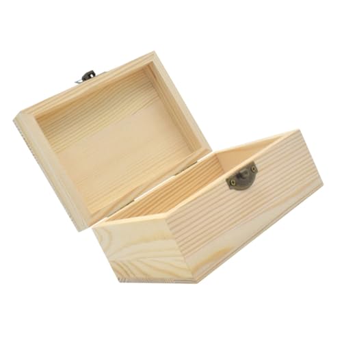 TOPPERFUN Kasten aus Holz storage boxes aufbwahrungs-box schmuck-aufbewahrung präsentbox Schmuck-Schatz-Organizer Holzkisten zum Basteln Geschenkboxen für Hochzeiten hölzern von TOPPERFUN