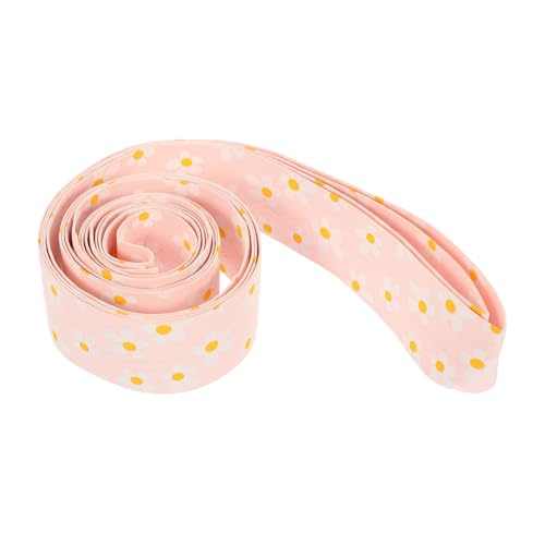 TOPPERFUN Kleines Blumenband seidenband ribbon strassband bandfeile dekobänder Haarschleifenband - königliches Band favorisieren bedrucktes Stoffband Materialband Polyester Rosa von TOPPERFUN