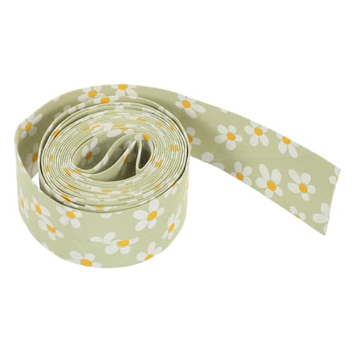 TOPPERFUN Kleines Blumenband seidenband ribbon ziehschleifenband -Material dekobänder Schottenband Bausatz personalisiert Zubehör Clips Kopfbedeckungsband Materialband Polyester Green von TOPPERFUN