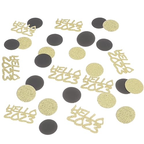 TOPPERFUN Neujahr Konfetti Schwarze und Goldene Tischdeko für Partys Glitzernde Streudeko für Festliche Anlässe für Neujahrsfeiern und Feierlichkeiten TOPPERFUN Neujahr Konfetti Schwarze und Goldene Tischdeko für Partys Glitzernde Streudeko für Festliche Anlässe für Neujahrsfeiern und Feierlichkeiten von TOPPERFUN