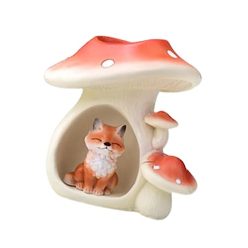 TOPPERFUN tierisches Handwerk Pflanzen Wilde Tierfiguren Esstisch Pflanzendekorationen Desktop-Dekoration Tischdekoration Heimdekoration tiergestaltete Dekoration Orange von TOPPERFUN