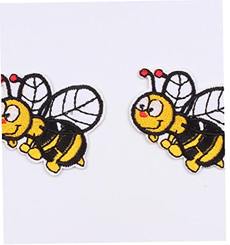 10 Stücke Cartoon Biene Patch Eisen Auf Nähen Auf Tiergewebe Appliques Kleidung Aufkleber Handgemachte Patchwork Handwerk Zubehör von TOSSPER