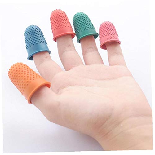 5pcs Gummifinger TIPP Pads Griffe Geldzählgeräte Collating Schreiben Sorting Nähen (zufällige Farbe) von TOSSPER