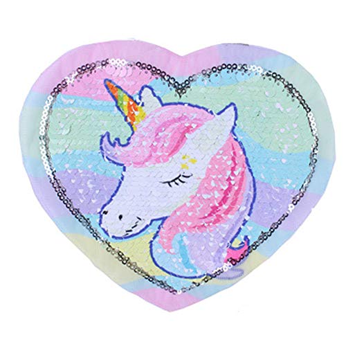 1pc Einhorn Stickerei Reversible Pailletten-flecken Nähen Auf Garment Aufnäher Aufkleber Mädchen-kleidung Diy Zubehör von TOSSPER