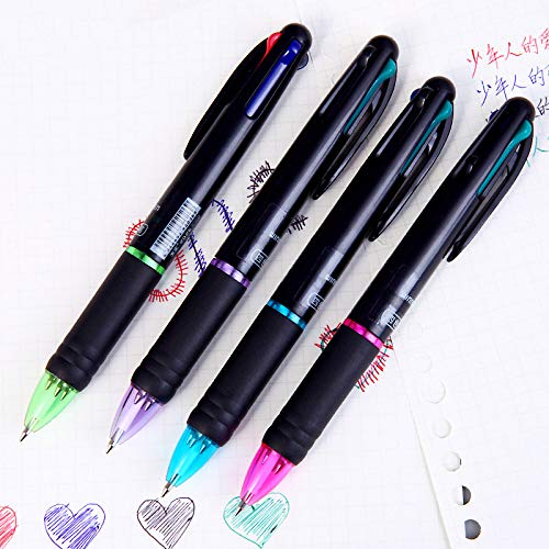 TOSSPER 2 Stück Kugelschreiber Kawaii Multicolor Ball-pens Einfache Schreibwaren-stifte Für Kinder Geschenkschule Bürobedarf, AAA von TOSSPER