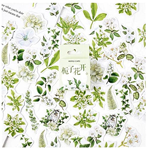 45pcs / Box Pflanzen Stil Dekoration Aufkleber, Selbstklebender Blumen-aufkleber Für Scrapbook Notebook Journal Kartenherstellung von TOSSPER