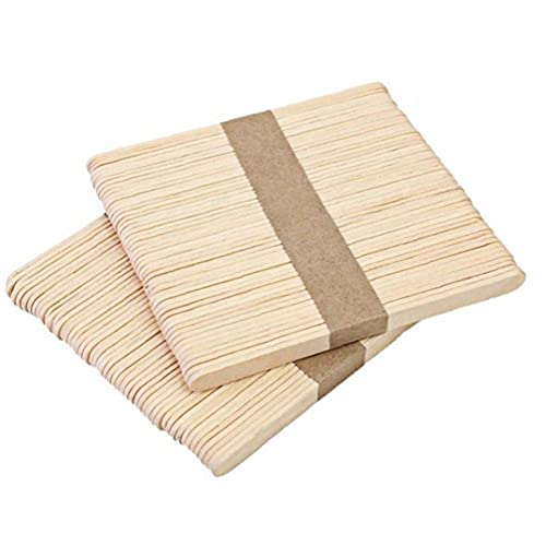 TOSSPER 50pcs Holz Eisstielen Naturholz- EIS-Sticks Für Kinder Hand Crafts Art EIS Lolly-Kuchen-Werkzeuge von TOSSPER