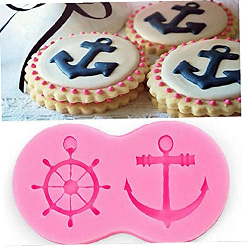 TOSSPER Ruder-Form-silikon-Form-Fondant-Kuchen-Werkzeug Verziert Piraten-schiffs-Haken-rosa-Kuchen-Form von TOSSPER