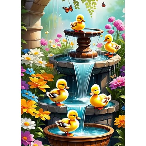 TOSTOG 5D Diamond Painting für Erwachsene,Kleine Gelbe Ente Diamant Painting Kits Bilder,Diamant Malerei DIY Diamond Painting Bilder Set 30x40cm für Wanddekor von TOSTOG