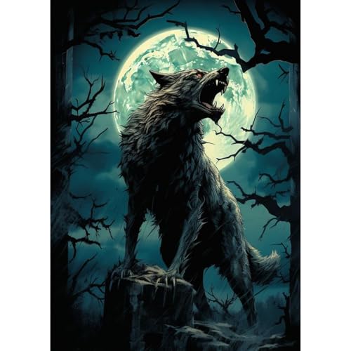 TOSTOG 5D Diamond Painting für Erwachsene,Wolf Diamant Painting Kits Bilder,Diamant Malerei DIY Diamond Painting Bilder Set 30x40cm für Wanddekor von TOSTOG