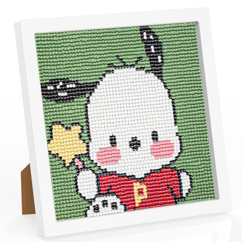 TOSTOG Diamond Painting Kinder mit Holzrahmen,Full Diamant Bilder Arts Craft Kinder Junge Mädchen,5D DIY Cartoon Anime Diamant Painting Bilder für Home Wand Decor 18x18cm von TOSTOG