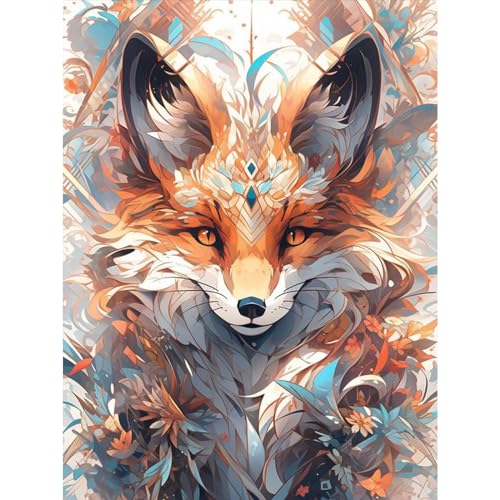 TOSTOG Diamond Painting für Erwachsene Anfänger,Anime-Fuchs 5D Diamant Painting Kits Bilder für Erwachsene,DIY Full Drill Diamant Malerei Set 30x40cm für Wanddekor von TOSTOG