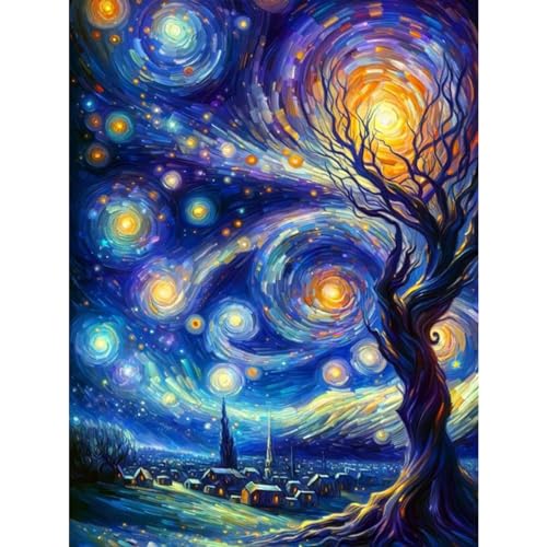 TOSTOG Diamond Painting für Erwachsene Anfänger,Baum 5D Diamant Painting Kits Bilder für Erwachsene,DIY Full Drill Diamant Malerei Set 30x40cm für Wanddekor von TOSTOG