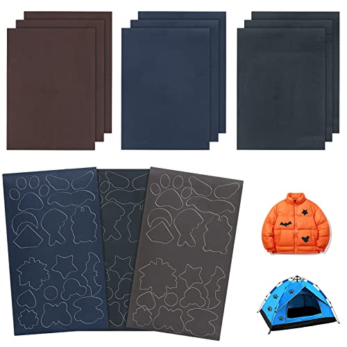 12 Stück Flicken für Daunenjacke Nylon Reparatur Patches Flicken Daunenjacke Selbstklebend Wasserdichter Leichter Reparaturflicken, Geeignet für Bekleidung Daunenjacken, Zelte, Taschen. von TOUCHNEW